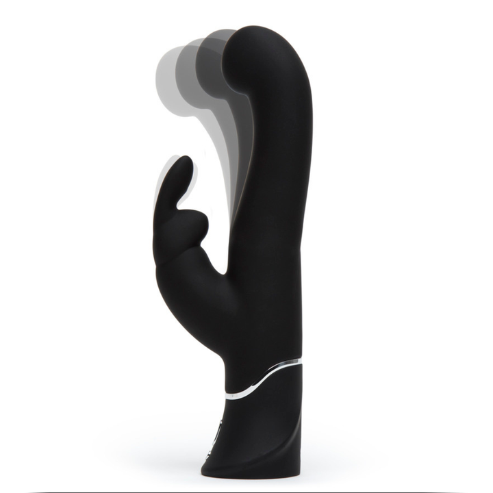 Happy Rabbit G-Spot Stroker Rechargeable Rabbit Vibrator - Black