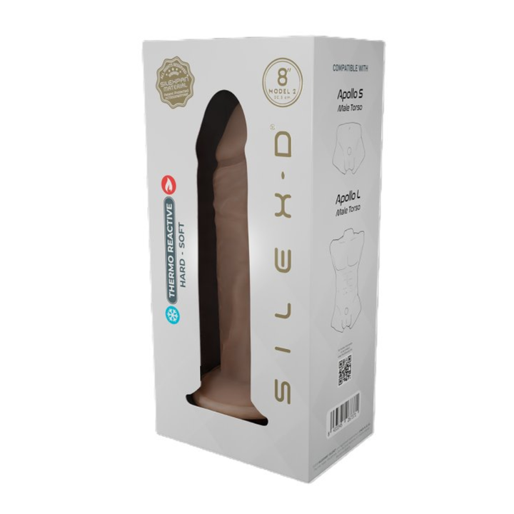 Silexd Model 2 Dildo 8 Inch - Flesh