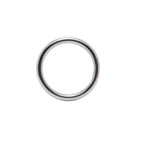 Love In Leather Stainless Steel Cock Ring - 45mm