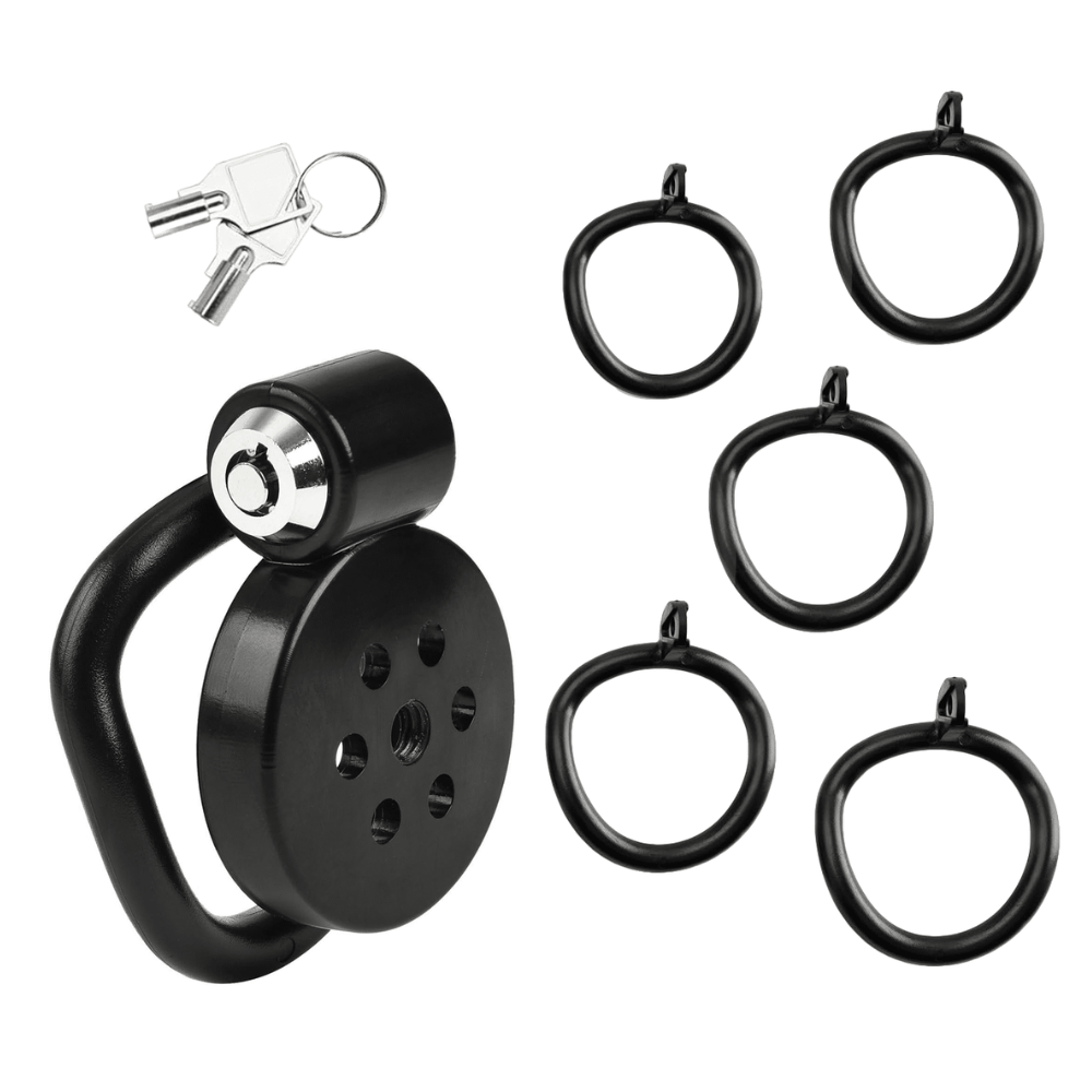 Love In Leather Black Micro Cage