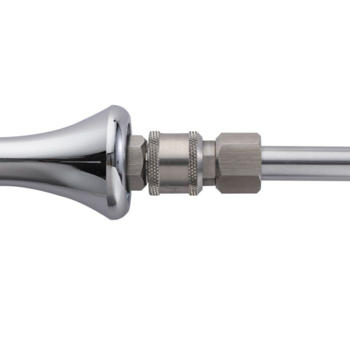 HiSmith - 8.2" Aluminium Smooth Beaded Anal Dildo (KlicLok)