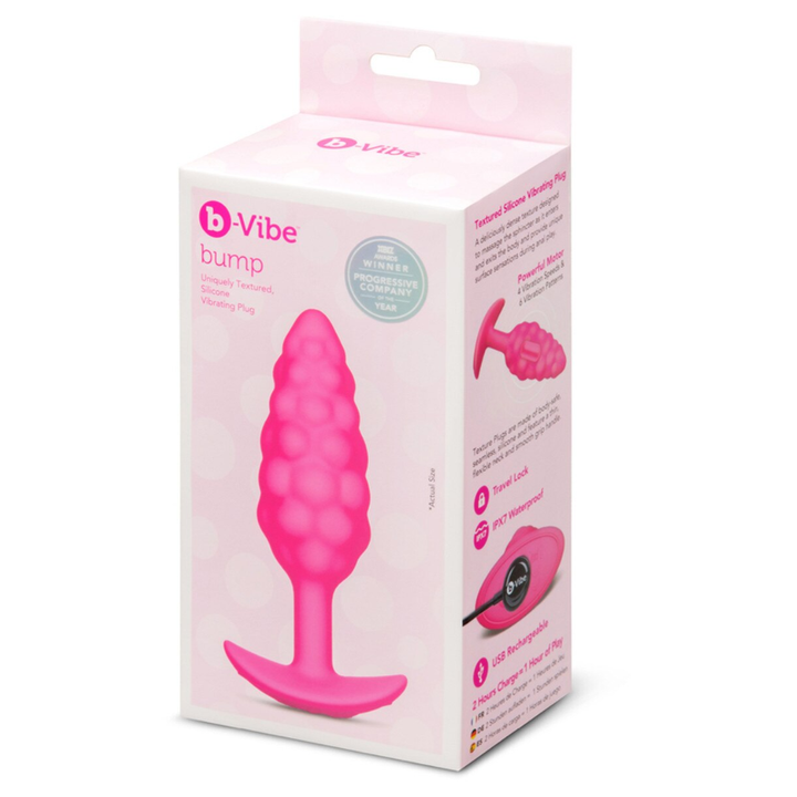 b-Vibe Bump Texture Plug Pink