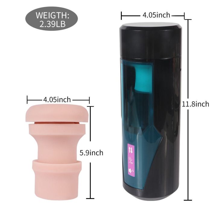 HiSmith KlicLok Thrusting Male Stroker Suction Base - App Controlled