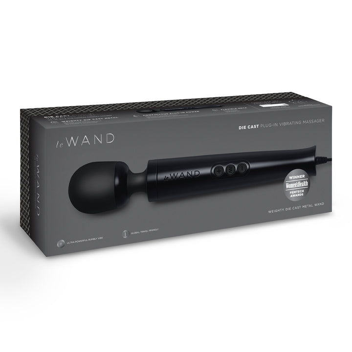 Le Wand Die Cast Plug In Wand Massager - Black
