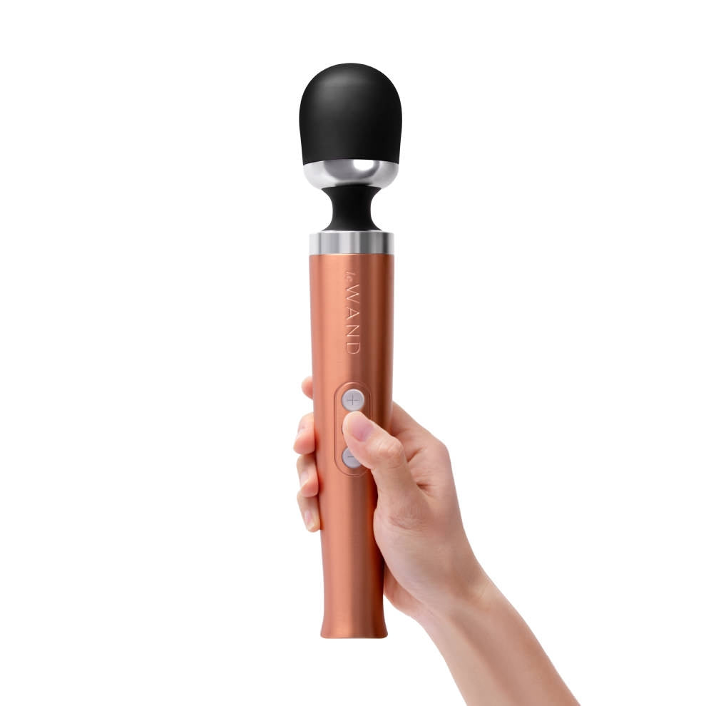 Le Wand Die Cast Rechargeable Wand Massager - Rose Gold