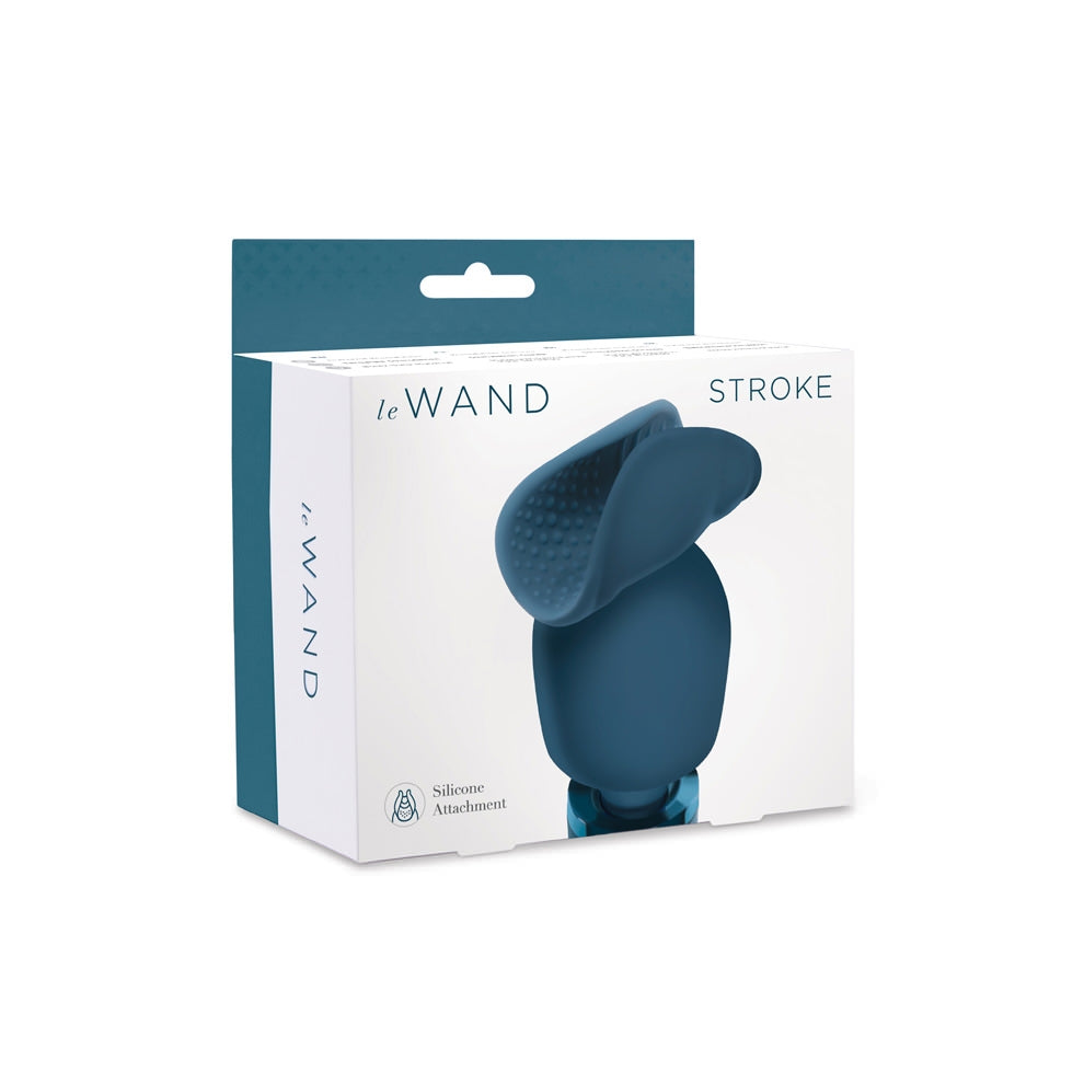 Le Wand Original Stroke Silicone Penis Play Attachment - Blue