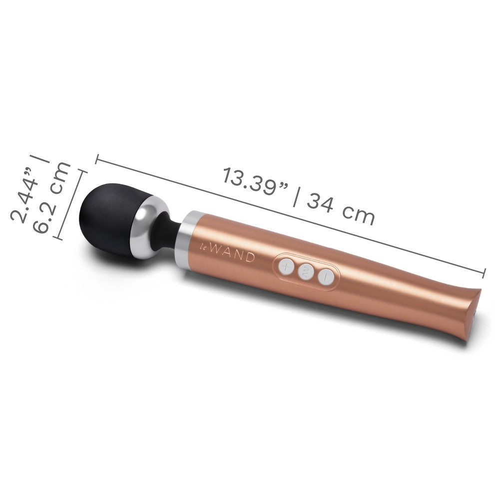 Le Wand Die Cast Rechargeable Wand Massager - Rose Gold