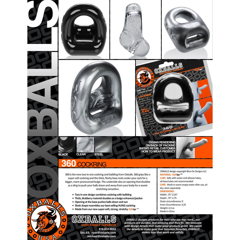 Oxballs 360 Cockring - Clear