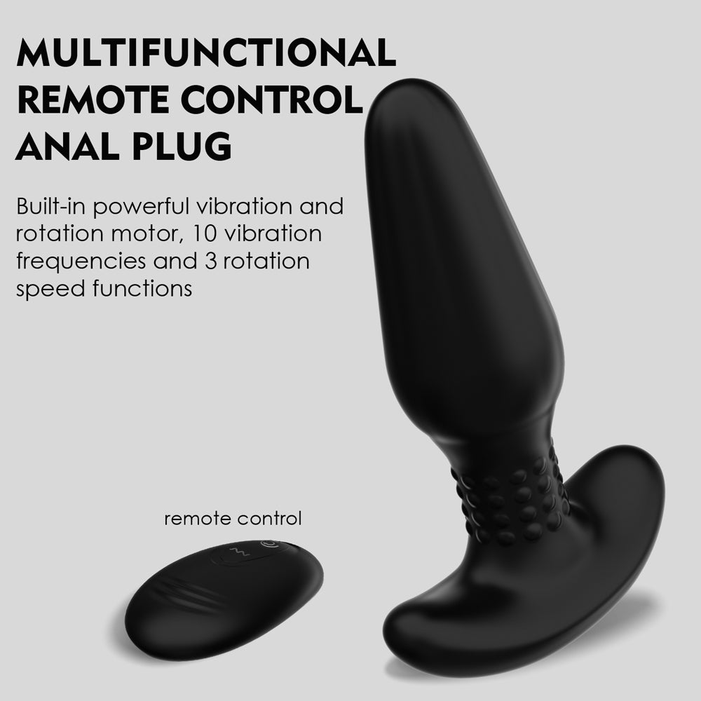 Winyi Bruce Remote Rimming Butt Plug | Black Pleasure Chest Winyi Bruce Remote Rimming Butt Plug | Black Pleasure Chest