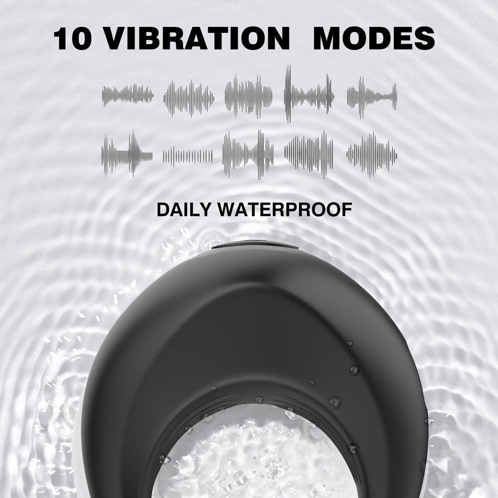 Winyi Alan Remote Control Cock Ring - Black