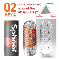 Tenga Spinner Male Masturbator - 02 Hexa
