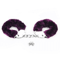 Lovetoy Fetish Pleasure Fluffy Handcuffs - Purple