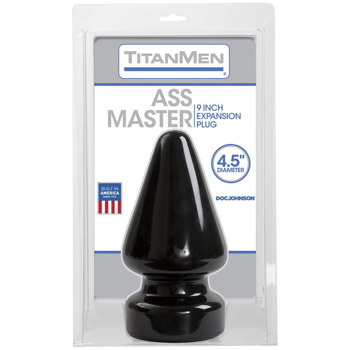 TitanMen Ass Master Butt Plug Black