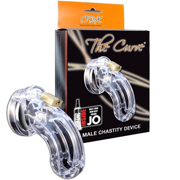 CB-X The Curve Male Chastity Device - Clear