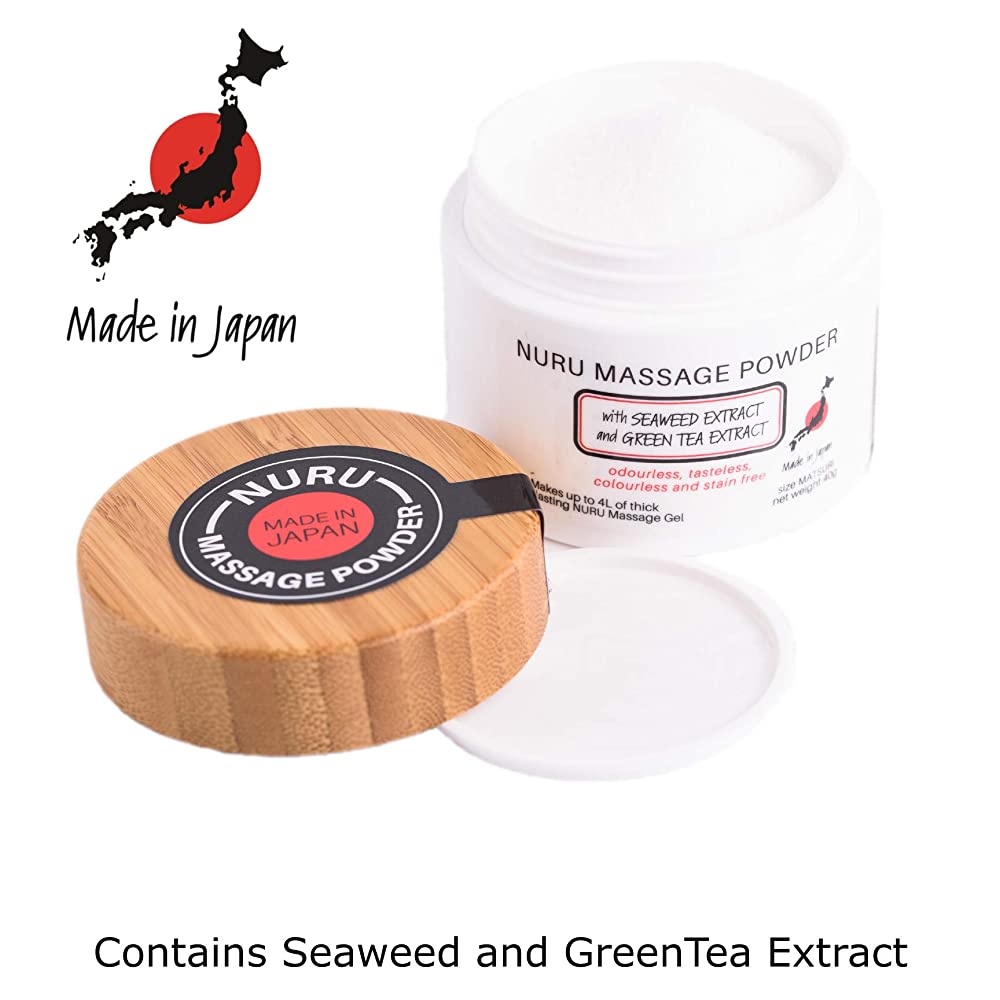 Eroticgel Nuru Massage Powder with Seaweed and Green Tea Extract 40g