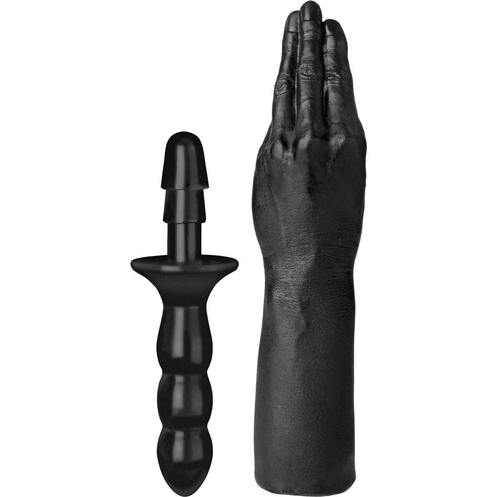 Doc Johnson TitanMen The Hand with Vac-U-Lock Compatible Handle - Black