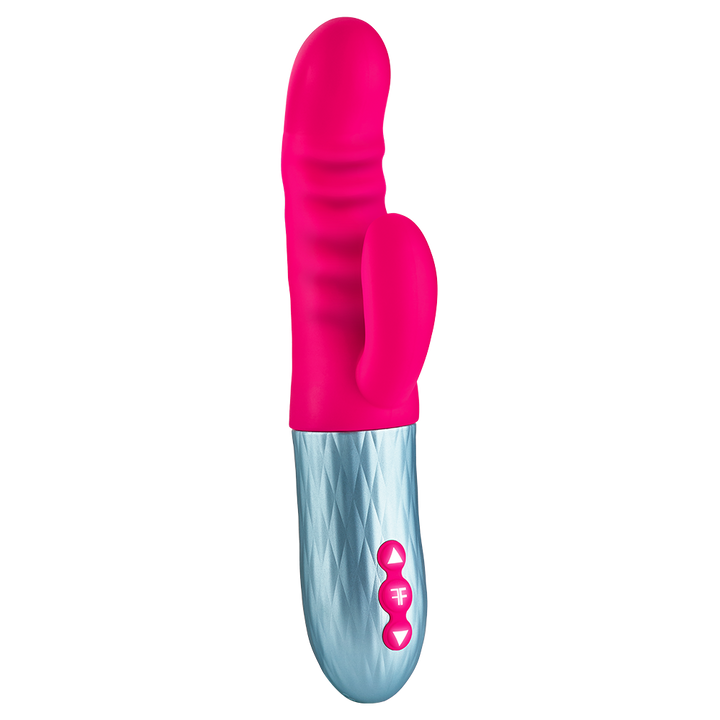 FemmeFunn Essenza Thrusting Rechargeable Vibrator - Pink