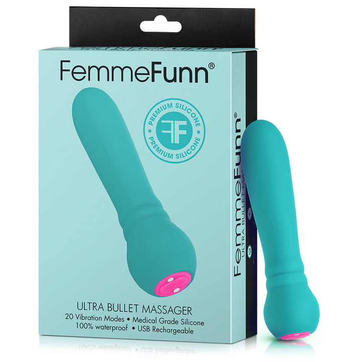 FemmFunn Ultra Bullet Clitoral Stimulator - Turquoise