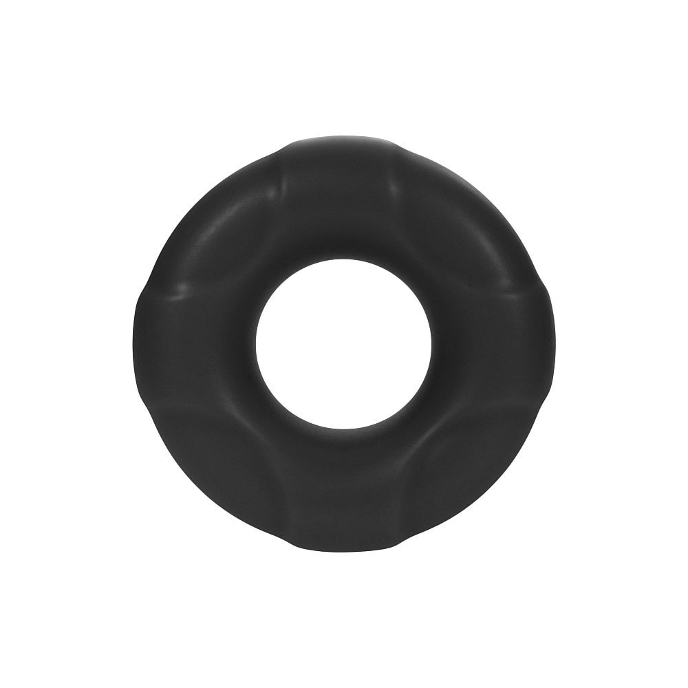 FORTO F33 17mm Liquid Silicone Cock Ring Black Small