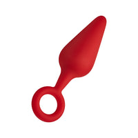FORTO F-10 Red Pull-Ring Butt Plug Small