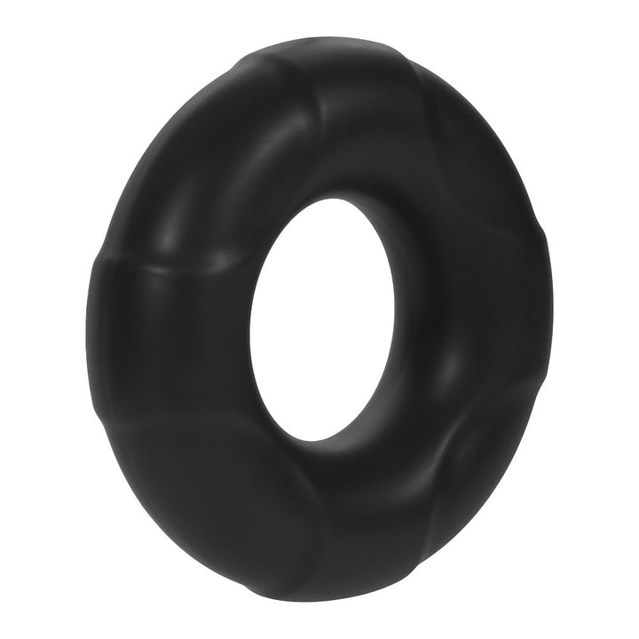 FORTO F33 21mm Liquid Silicone Cock Ring Black Medium