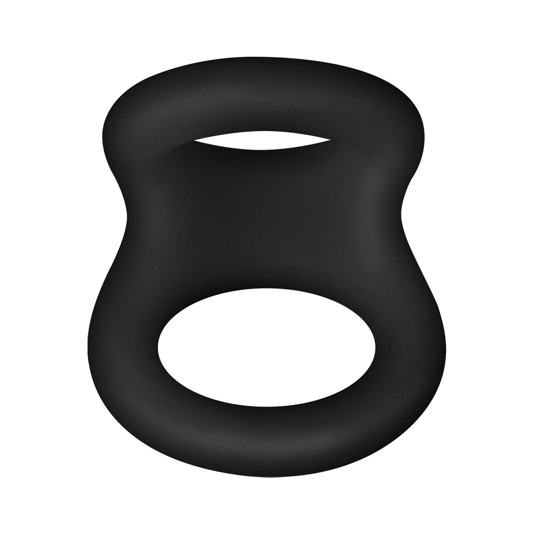FORTO F-22 Double Liquid Silicone D Ring Large - Black