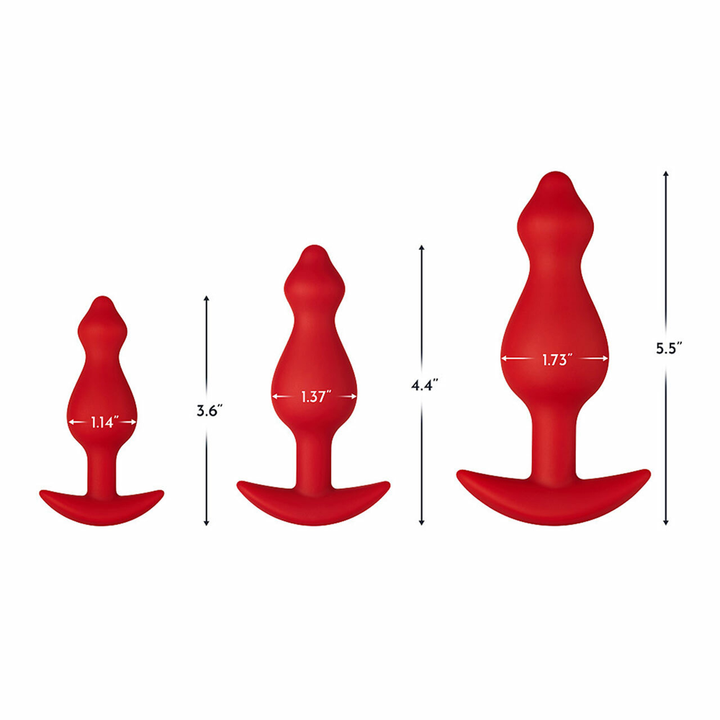FORTO F-78 Pointee Red Butt Plug Small