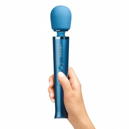 Le Wand Petite Rechargeable Wand Massager - Blue