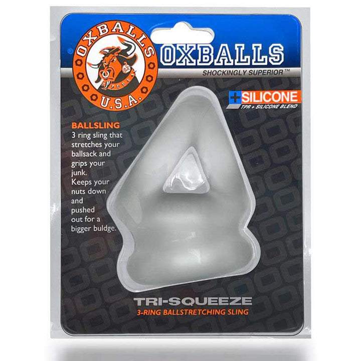 Oxballs Tri Squeeze Cock Sling - Ice