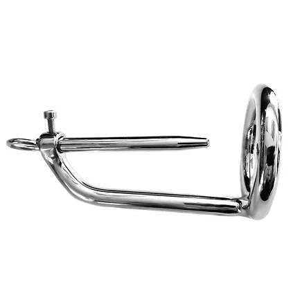 Rouge Stainless Steel Chastity Ring And Urethral Probe 45mm
