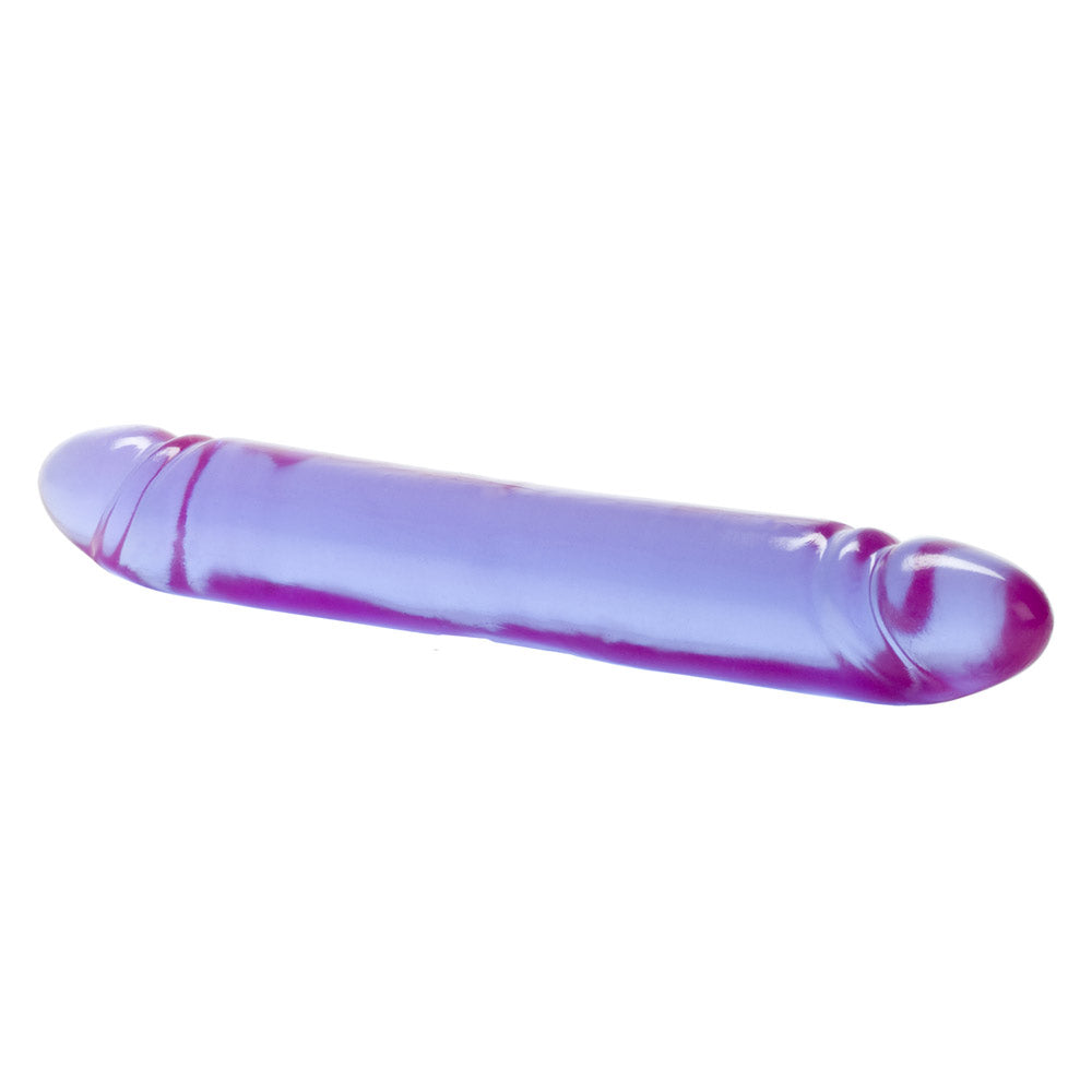 CALEXOTICS REFLECTIVE GEL DOUBLE ENDED DILDO SMOOTH 12 INCH - PURPLE