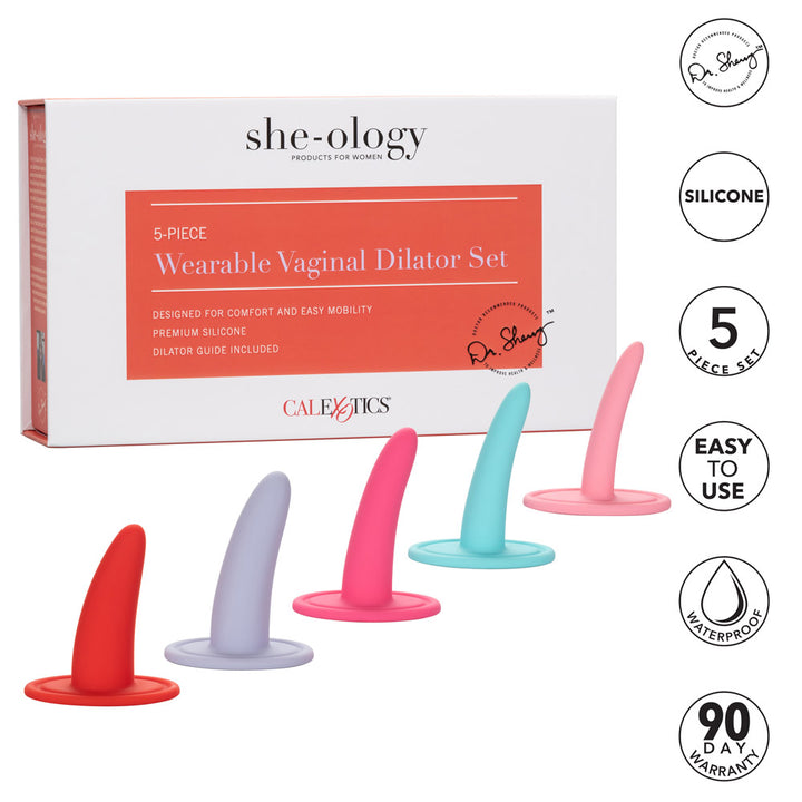 Calexotics She-Ology 5-piece Wearable Vaginal Dilator Set