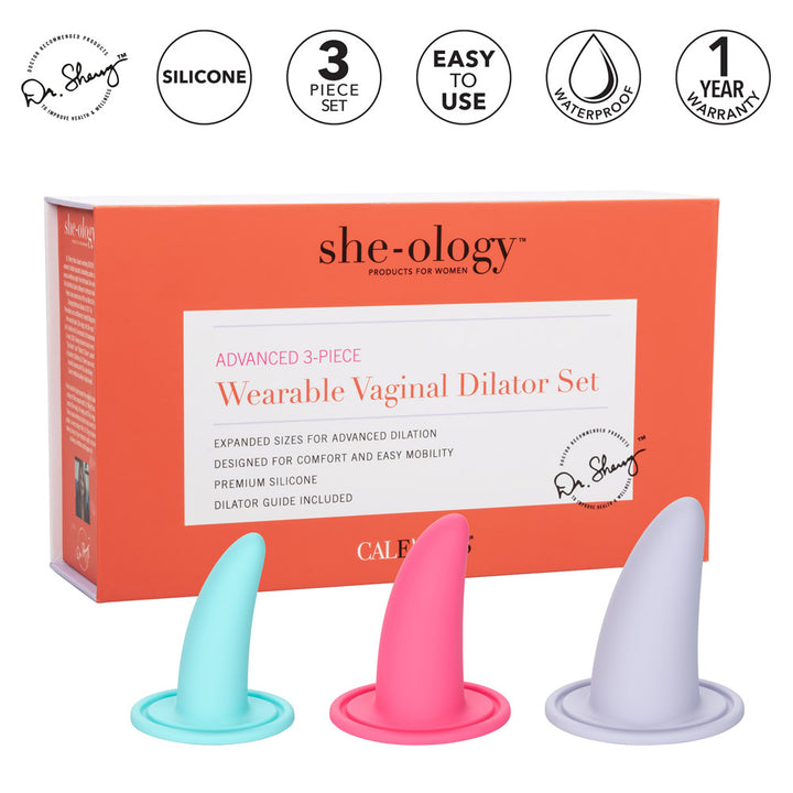 Calexotics She-Ology Advanced 3 Piece Wearable Vaginal Dilator Set