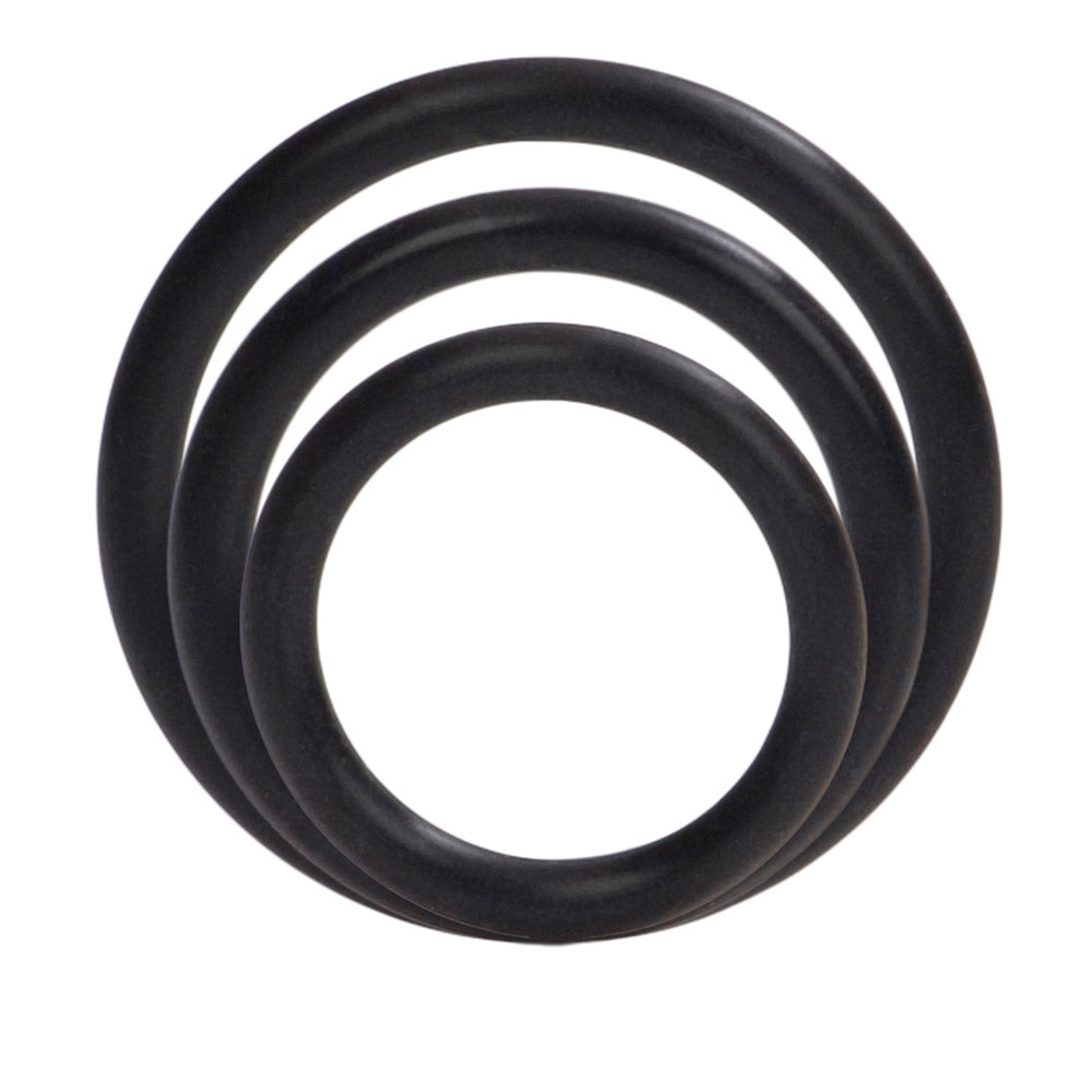 Cock Gear Nitrile Cock Ring Party Pack - Black