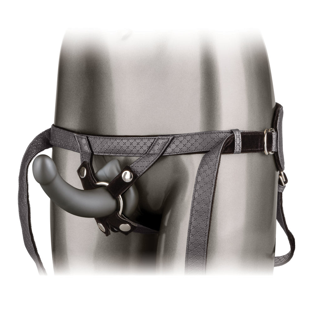 Calexotics Her Royal Harness The Royal Ultra Soft Set - Pewter