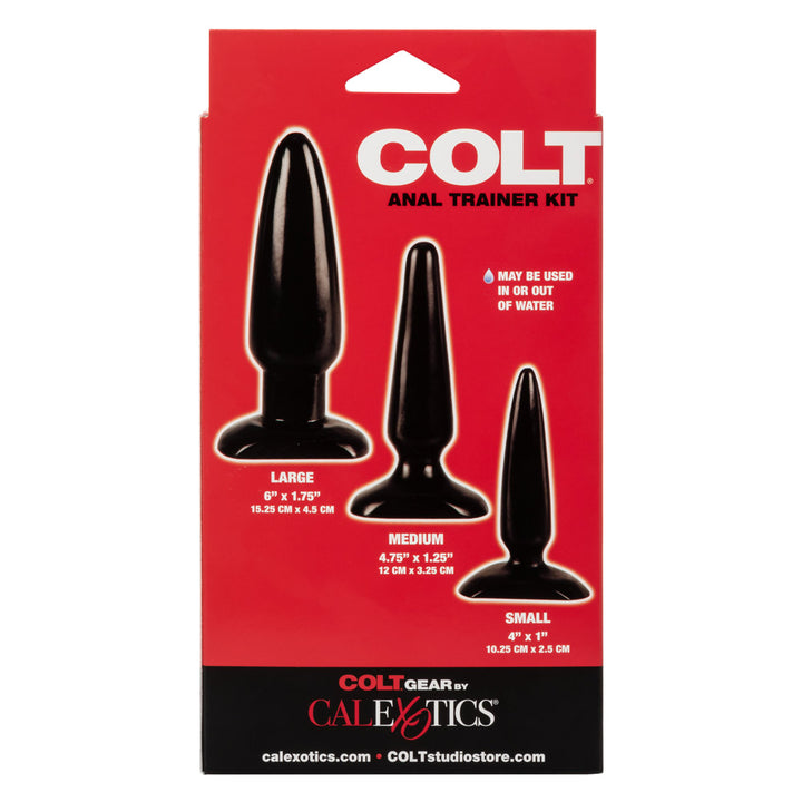 Calexotics Colt Anal Trainer Butt Plug Kit - Black