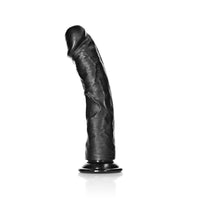 Shots Real Rock Realistic Curved Dildo 10 Inch - Black