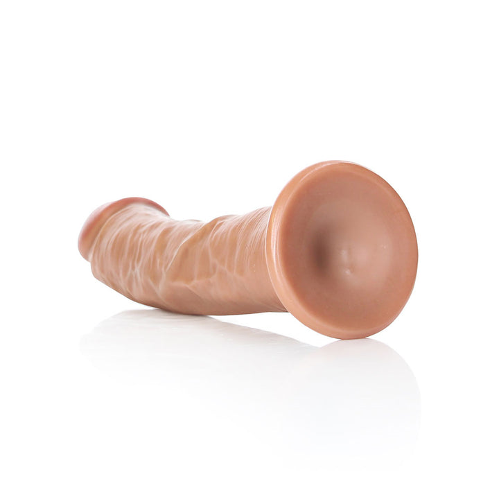 Shots Real Rock Realistic Curved Dildo 8 Inch - Tan