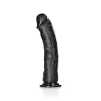 Shots Real Rock Realistic Curved Dildo 9 Inch - Black