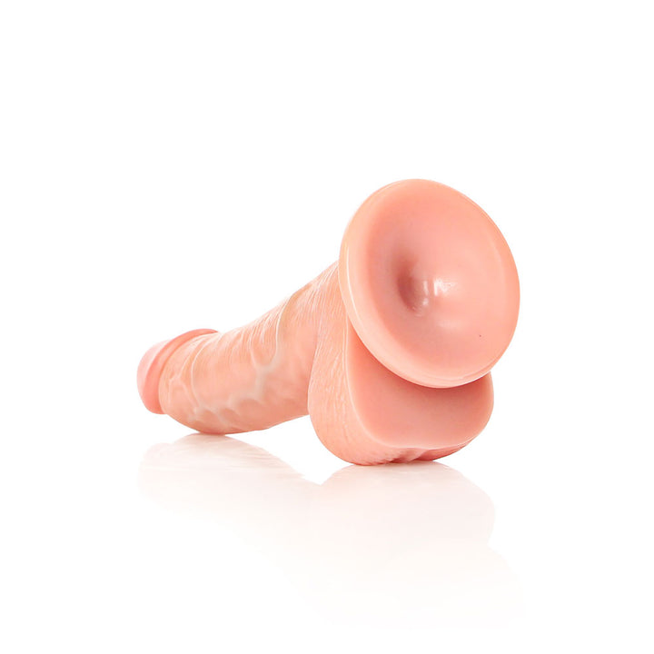 Shots Real Rock Realistic Curved Dildo With Balls 6 Inch - Light