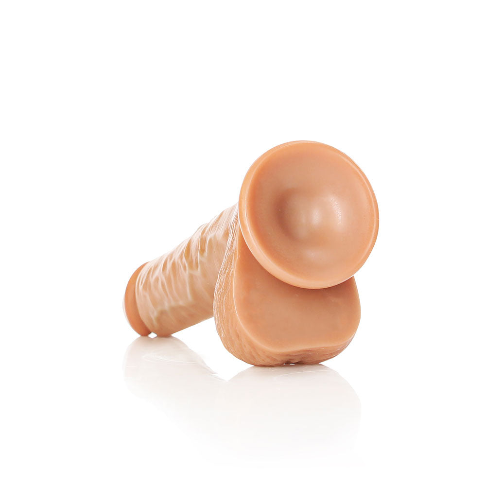 Shots Real Rock Realistic Straight Dildo With Balls 7 Inch - Tan