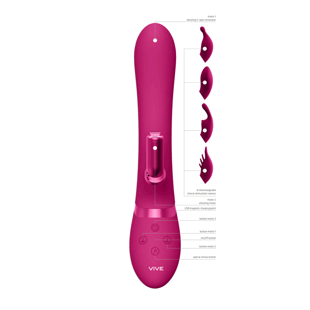 Shots Vive Chou Rabbit & Sleeve Kit | Pink | Vibrator Kit Pleasure Chest Shots Vive Chou Rabbit & Sleeve Kit | Pink | Vibrator Kit Pleasure Chest