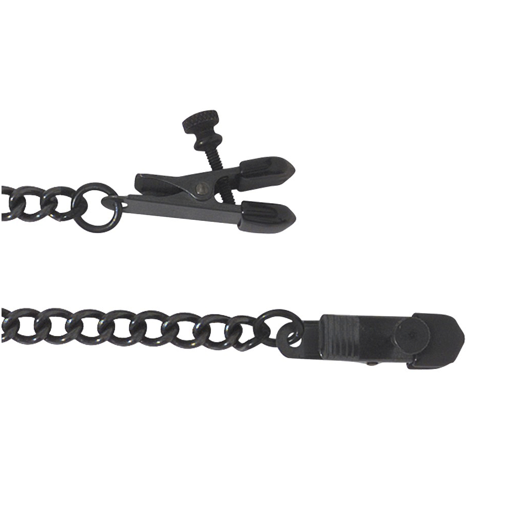 Spartacus Adjustable Broad Tip Clamp Link Chain - Black