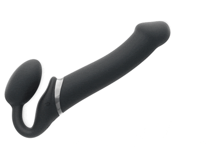Strap On Me Strapless Bendable Remote Vibrating Strap On XL - Black