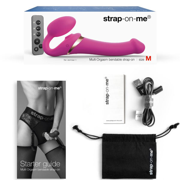 Strap On Me Strapless Multi Orgasm Fuchsia - Small