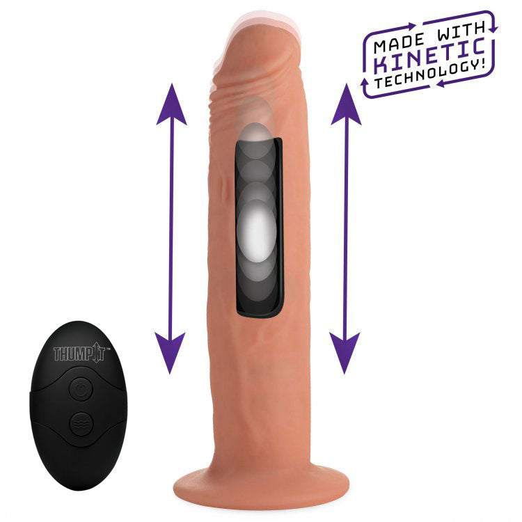 XR Brands Thump It Remote Control Thumping Dildo 8.7 Inch