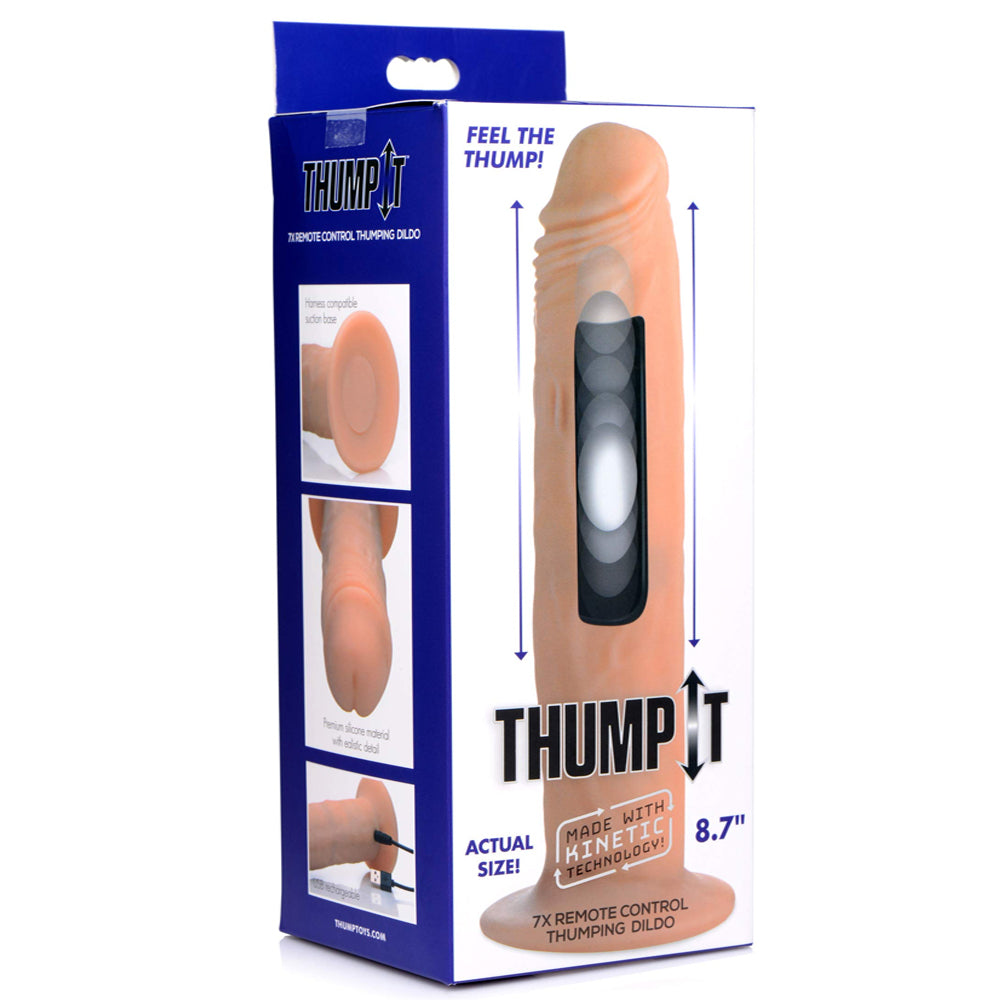 Thump It Remote Control Thumping Dildo 8.7 Inch