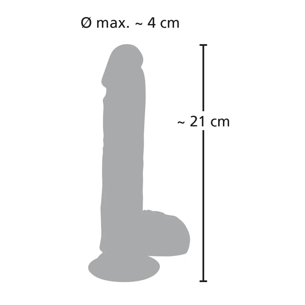 You2Toys Medical Silicone Dildo Vibrating and Thrusting - Light