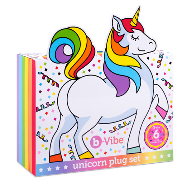 b-Vibe Unicorn Butt Plug Set