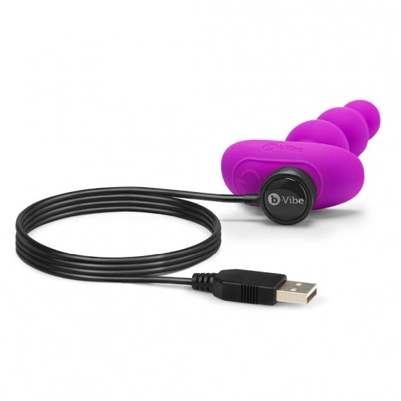 b-Vibe Triplet Anal Beads Fuchsia